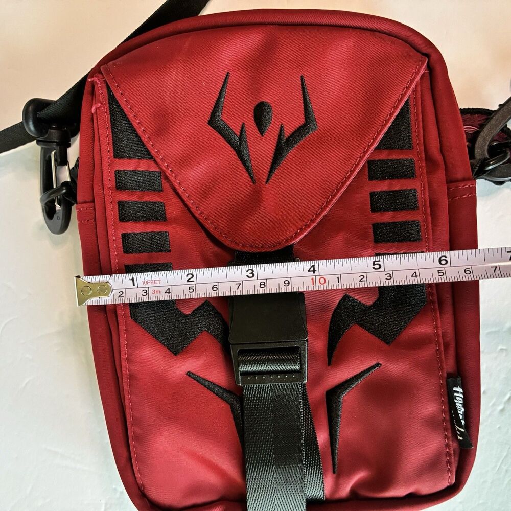 Jujutsu Kaisen Sukuna Red Black Crossbody Bag Satchel Buckle Purse Anime Gift - Picture 7 of 12